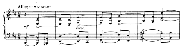 Prelude Op. 11 No. 6  in B Minor by Scriabin piano sheet music
