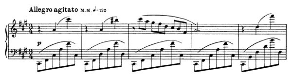 Prelude Op. 11 No. 8  in F-sharp Minor by Scriabin piano sheet music
