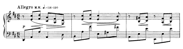 Prelude Op. 13 No. 5  in D Major by Scriabin piano sheet music
