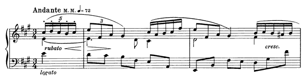 Prelude Op. 15 No. 1  in A Major by Scriabin piano sheet music