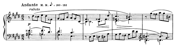 Prelude Op. 15 No. 5  in C-sharp Minor by Scriabin piano sheet music
