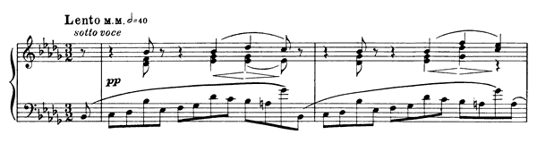 Prelude Op. 17 No. 4  in B-flat Minor by Scriabin piano sheet music