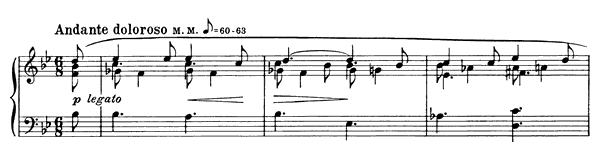 Prelude Op. 17 No. 6  in B-flat Major by Scriabin piano sheet music