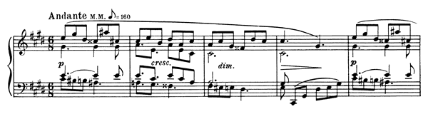 Prelude Op. 22 No. 2  in C-sharp Minor by Scriabin piano sheet music