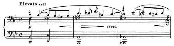 Prelude Op. 35 No. 2  in B-flat Major by Scriabin piano sheet music