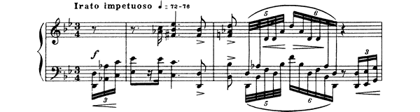 Prelude Op. 37 No. 4  in G Minor by Scriabin piano sheet music