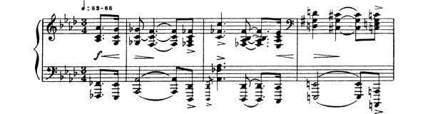 Prelude Op. 39 No. 4  in A-flat Major by Scriabin piano sheet music