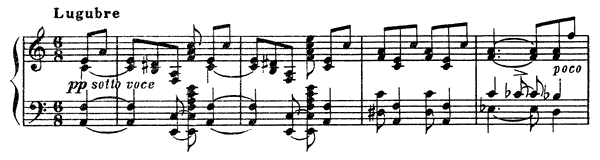 Prelude Op. 51 No. 2  in A Minor by Scriabin piano sheet music