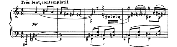 Prelude Op. 74 No. 2  by Scriabin piano sheet music