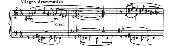 Prelude Op. 74 No. 3  by Scriabin piano sheet music