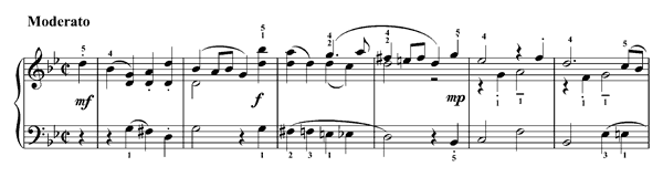 Bourrée   in G Minor by Stölzel piano sheet music