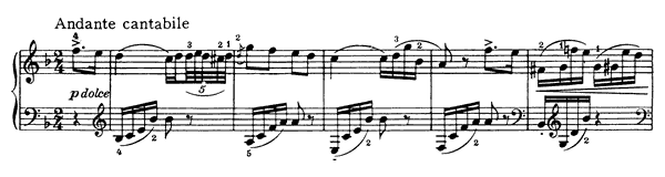 Nocturne Op. 10 No. 1  in F Major by Tchaikovsky piano sheet music