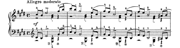 11. November - In the Troika Op. 37 No. 11  in E Major by Tchaikovsky piano sheet music
