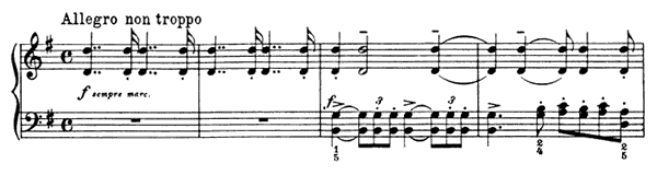 9. September -  The Hunt Op. 37 No. 9  in G Major by Tchaikovsky piano sheet music