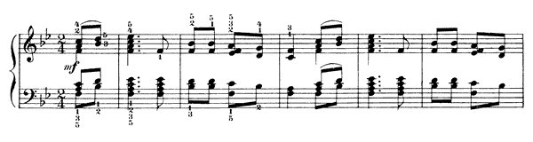 The Peasant Plays an Introduction Op. 39 No. 13  in B-flat Major by Tchaikovsky piano sheet music