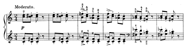 19. The Old Maid-Servant's Tale Op. 39 No. 19  in C Major by Tchaikovsky piano sheet music