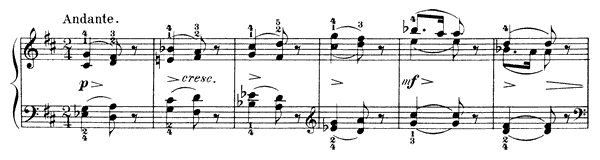 2. Winter Morning Op. 39 No. 2  in B Minor by Tchaikovsky piano sheet music