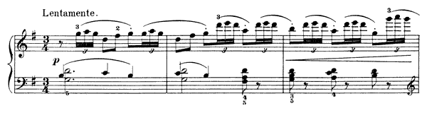 22. Song of the Lark Op. 39 No. 22  in G Major by Tchaikovsky piano sheet music