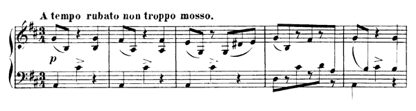 Valse-Caprice Op. 4    in D Major by Tchaikovsky piano sheet music