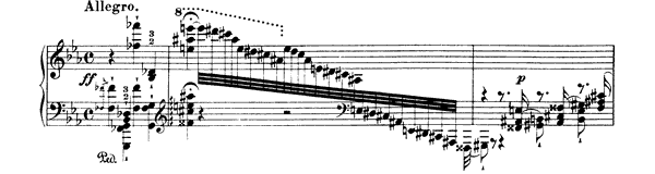 7. Transcendental Etude: Eroica  S . 139 No. 7  in E-flat Major by Liszt piano sheet music