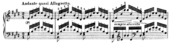 4. Etude 4 - version 1    No. 4  in E Major by Liszt piano sheet music