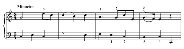 21. Like No. 18   in C Major by Türk piano sheet music