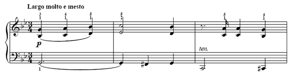 33. In Mourning   in G Minor by Türk piano sheet music
