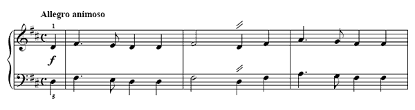 13. A Kind Man   in D Major by Türk piano sheet music