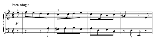 14. Sad Feelings   in A Minor by Türk piano sheet music