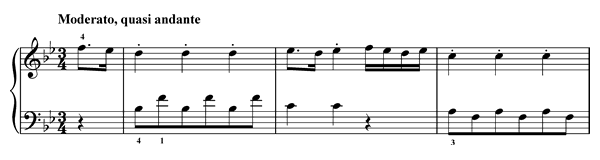 10. No Great Art is Here   in B-flat Major by Türk piano sheet music