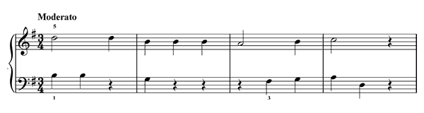 2. Rests, Rests? Nothing but Rests?   in G Major by Türk piano sheet music
